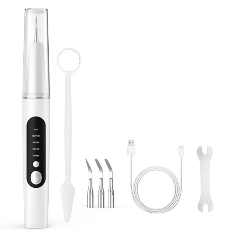 Ultrasonic Tooth Cleaner - LED Light, UV Sterilization & 2.8M Vibrations/Min for Deep Dental Cleaning